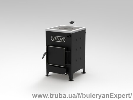 Котел твердотопливный водогрейный с ЧУГУННОЙ ВАРОЧНОЙ ПЛИТОЙ